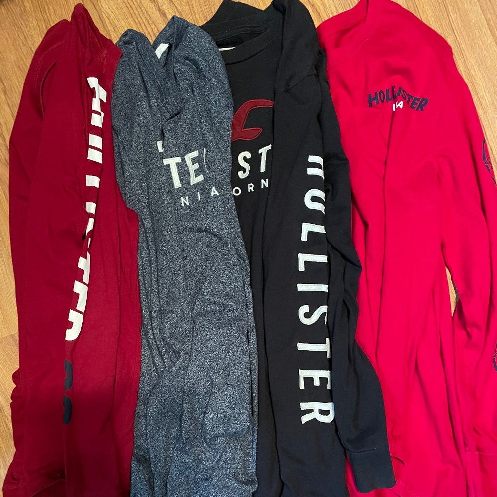 Mens Hollister long sleeve shirts bundle deal